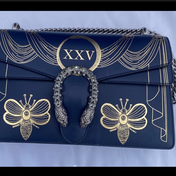 Gucci Dionysus Hand Painted Shoulder Bag in Blue - Picture 12 of 14